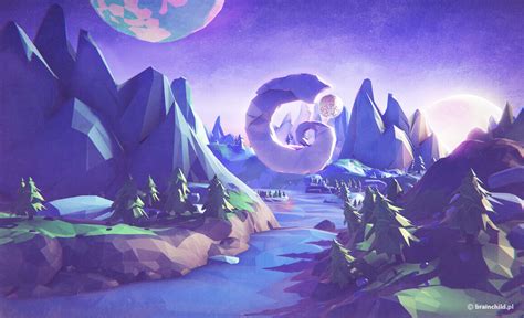 Low Poly Exploration 3d Low Poly Game Art Blender On Behance