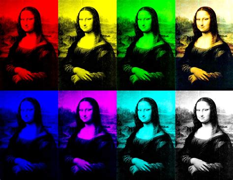 Rainbow Mona Lisa Pop Art Mona Lisa Pop Art Art
