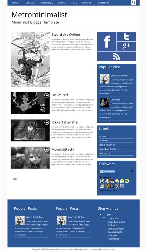 Metrominimalist - Minimalist Blogger template | Blogger templates, Blog pictures, Free blogger ...