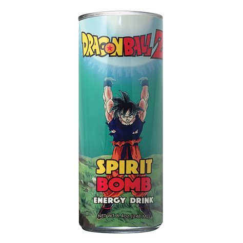 Dragon Ball Z Spirit Bomb Energy Drink 12 Oz Can Nassau Candy