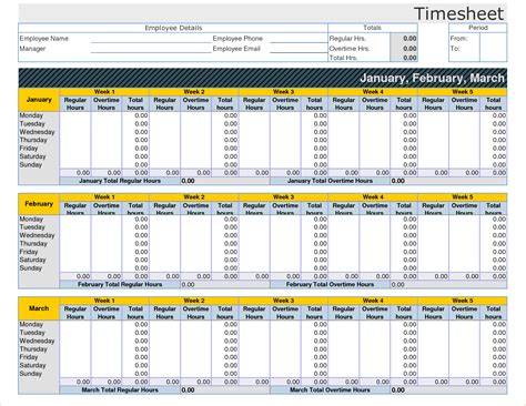 Employee Timesheet Template Excel Spreadsheet 14 Isipingo Secondary
