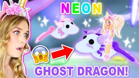 Making The New Halloween Ghost Dragon Neon In Adopt Me Roblox