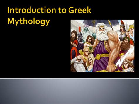 Ppt Introduction To Greek Mythology Powerpoint Presentation Free