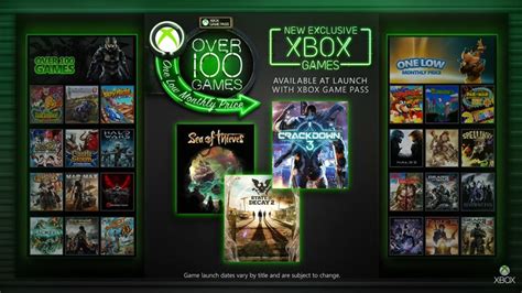 Xbox Game Pass Play New Exclusive Xbox One Games At