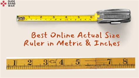 Top 10 Best Online Actual Size Ruler In Metric And Inches Dudegangwar