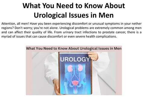 Ppt What Urological Problems In Men Indicate And What You Should Know Powerpoint Presentation