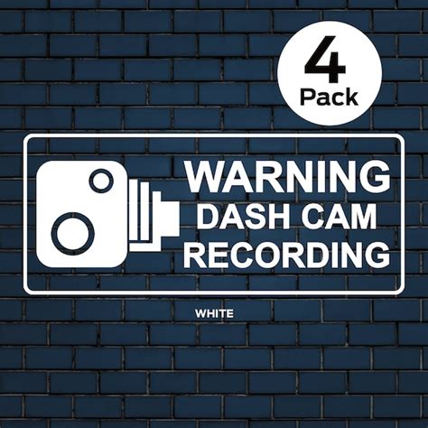 Dash Cam Warning Stickers