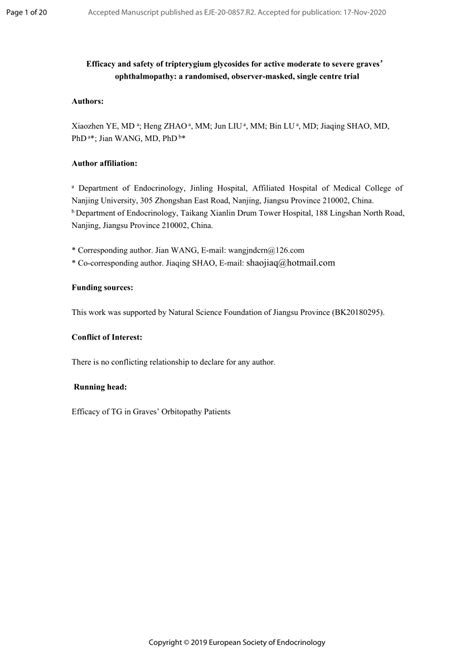 Pdf Efficacy And Safety Of Tripterygium Glycosides For Active