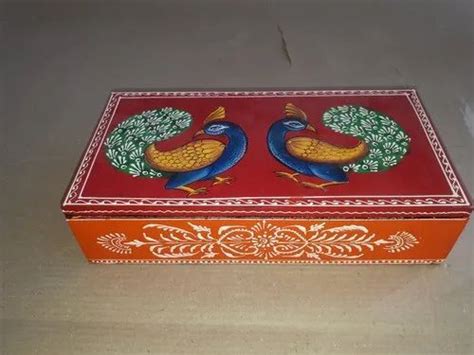 Hand Painted Peacock Mix Wooden Box At Best Price In Jodhpur Id