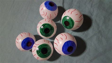 Super Easy Diy Eyeballs Made From Ping Pong Balls And Sharpies Could