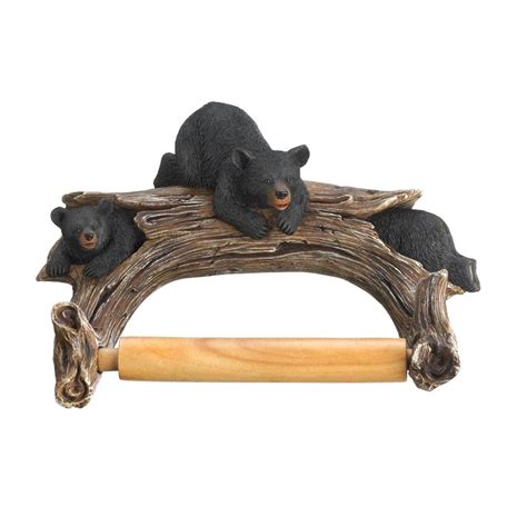 This year for bear home goods we: Black Bear Toilet Paper Holder Wholesale at Koehler Home Decor