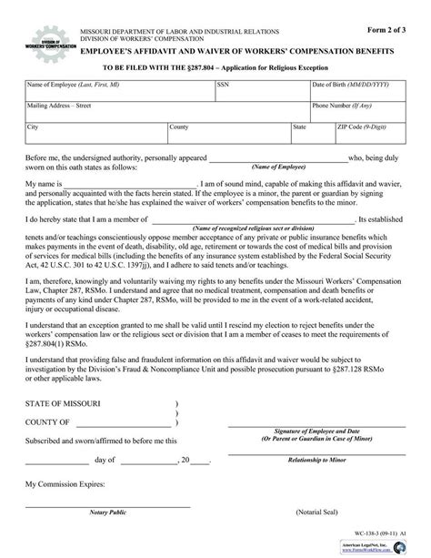 Workers Compensation Waiver Form Fill Out And Sign Printable Pdf Gambaran