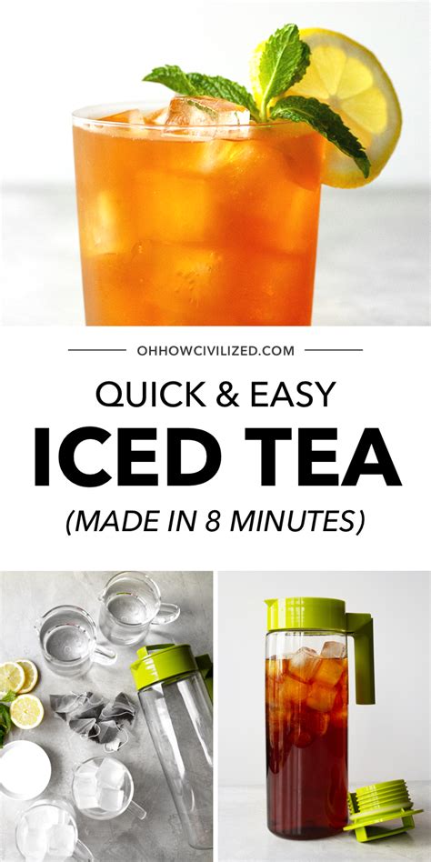 Want A Super Quick Iced Tea Recipe That Takes Less Than 10 Minutes To