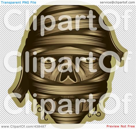 Royalty Free Rf Clipart Illustration Of A Mummy Face By Cory Thoman
