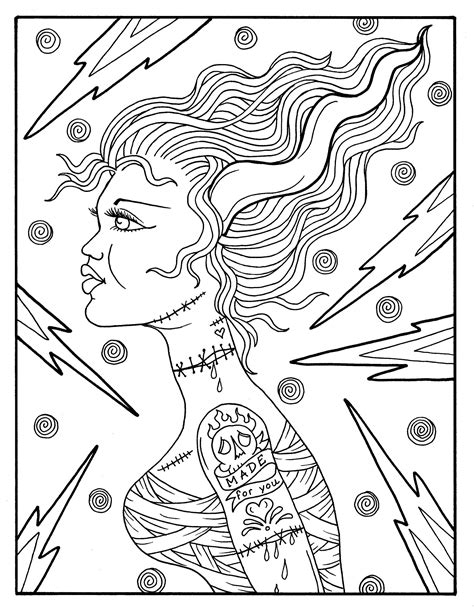 Sexy Pin Up Girl Coloring Page Sexy Adult Busty Girl Coloring Pages