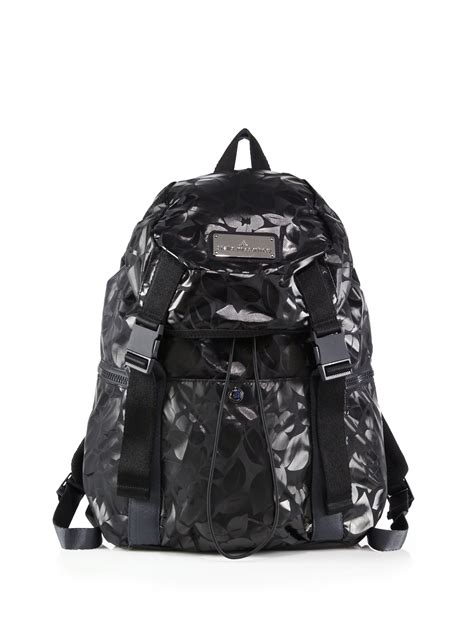 Adidas By Stella Mccartney Printed Weekender Backpack In Black Lyst