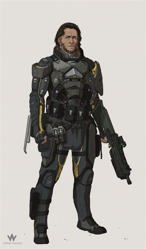 Artstation Centurion Adrian Wilkins Cyberpunk Character Rpg