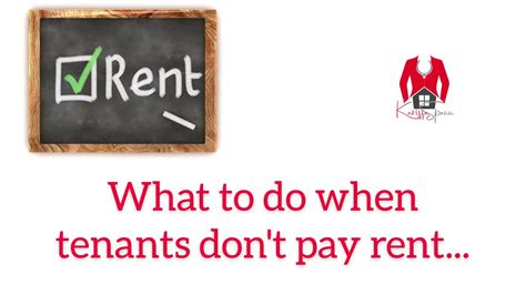 what to do when your tenant does not pay rent youtube