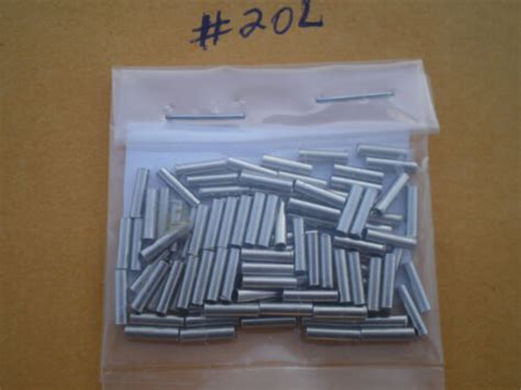 100 Wire Leader Thin Wall Crimp Sleeves Good For 5101520 Lbs Test