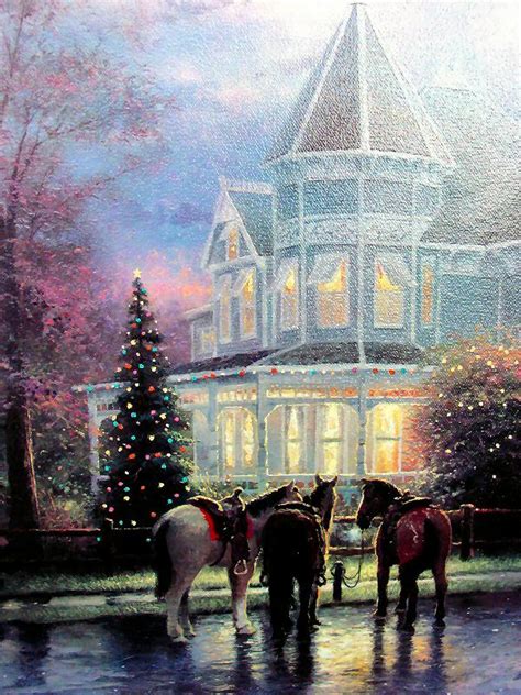 Christmas Memories Limited Edition Thomas Kinkade Sn Canvas