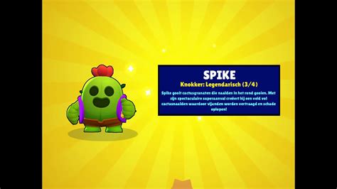 Spike es un brawler que fue lanzado en junio del año 2017, formando parte de los primeros brawlers incluidos dentro del juego brawl stars. Brawl stars-Ik heb Spike!!!😱 - YouTube