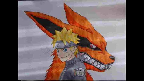 Nine Tails Anime Drawings Naruto