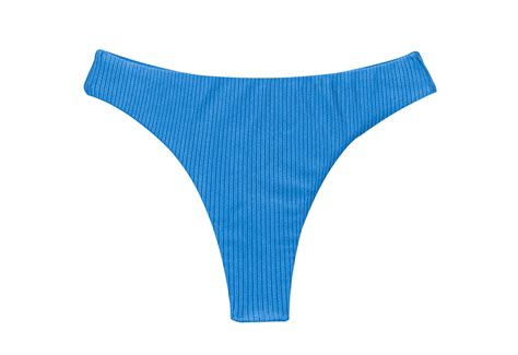 Slip Bikini Perizoma Blu Testurizzato Bottom Eden Enseada Fio Rio