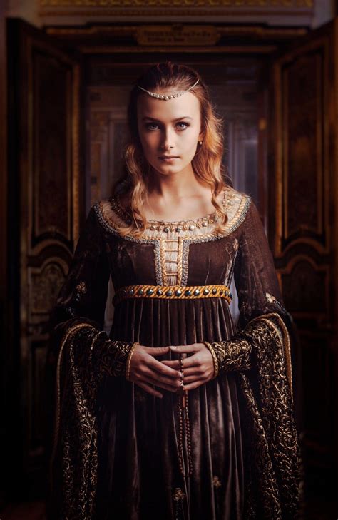 Medieval Noblewoman Gown Vestidos Renascentistas Ideias Fashion Moda Do Renascimento