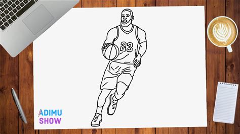 How To Draw A Basketball Player Youtube