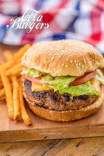 Cola Burgers Seriously Delicious Ground Beef Coke French Dressing