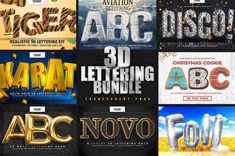 Last Chance 8 Incredible 3d Lettering Kits Only 8 Mightydeals