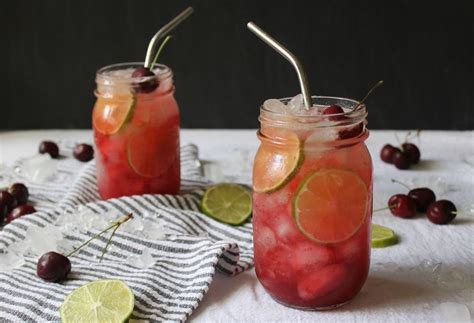 You can make another version by topping your drink with soda, seltzer, or sparkling water. Cherry Limeade Gin and Tonic — My Diary of Us | Cherry ...