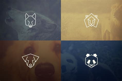 17 Geometric Animal Icons And Logos Master Bundles