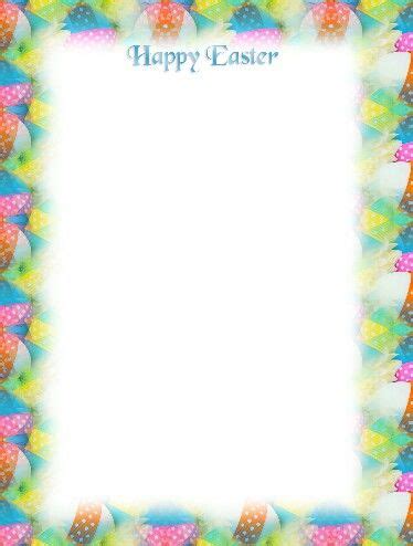 The borders are available as jpg and transparent png files. Happy Easter Letter Paper | Easter printables free ...