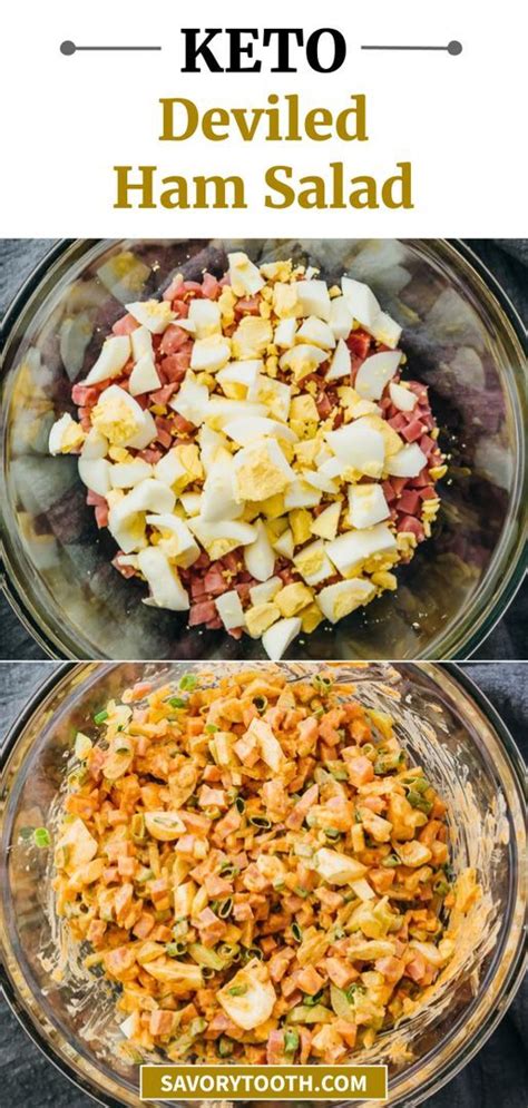 This Homemade Deviled Ham Salad Is A Simple Way To Use Up Leftover Chopped Ham A Healthy Recipe