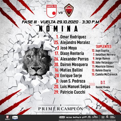 Head to head statistics and prediction, goals, past matches, actual form for liga postobon. Santa Fe 1 vs 2 Patriotas por la Copa BetPlay de Colombia ...