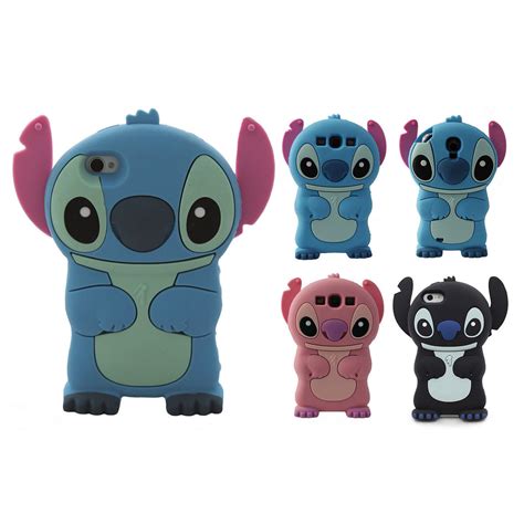 3d Lilo And Stitch Cartoon Cute Silicone Gel Rubber Case For Iphone