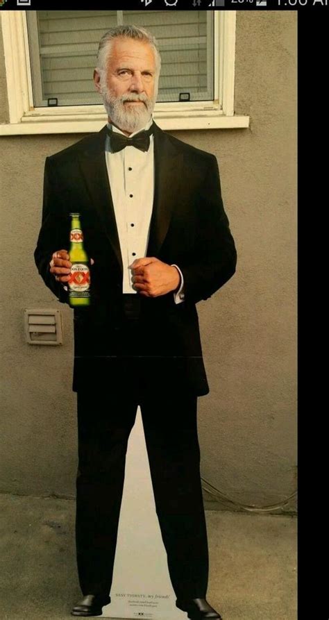 Dos Equis Mexican Beer Bottle Most Interesting Man 6 Foot Stand Up Sign Standee 1787653674