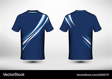 Blue And White Layout E Sport T Shirt Design Vector Image