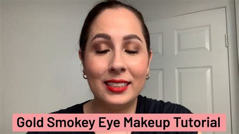 Gold Smokey Eye Makeup Tutorial Youtube