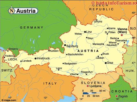 Harta Turistica Si Rutiera Austria