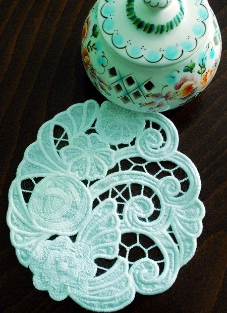 Cutwork Lace Flower Posy Doily Advanced Embroidery