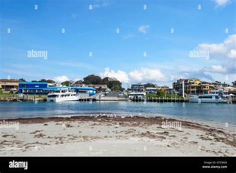 View Of The Popular Coastal Town Of Huskisson From Myola Beach Jervis