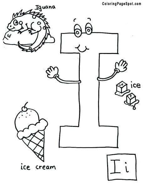 Letter I Alphabet Coloring Page Letter Ii Pinterest Coloring