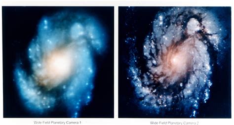 Hubble Images Of M100 Before And After Mirror Repair Flickr
