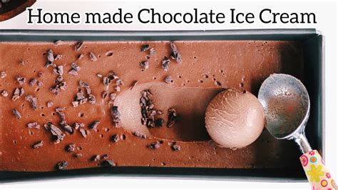 Home Made Chocolate Ice Cream Easy To Make Youtube