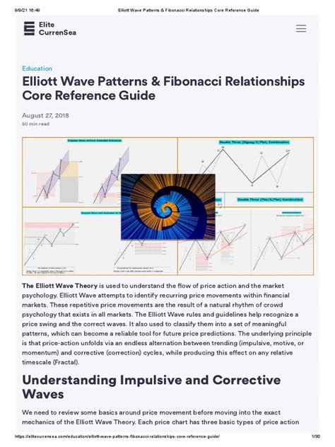 Elliott Wave Patterns And Fibonacci Relationships Core Reference Guide