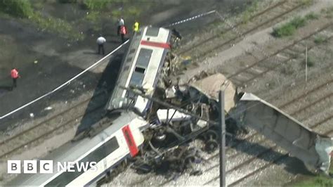 Aerial Footage Shows Belgium Train Aftermath Bbc News