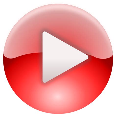 Red Play Button Transparent Clipart Large Size Png Image Pikpng