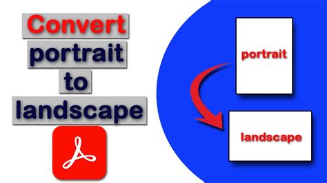 How To Convert Portrait To Landscape In Pdf Using Adobe Acrobat Pro Dc